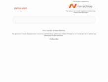 Tablet Screenshot of parius.com